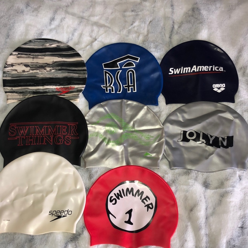 silicone swim caps